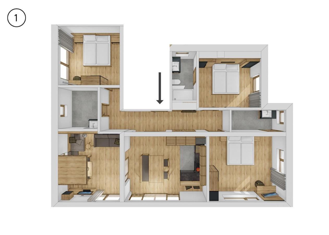 Appartement Foerra Tesido Bagian luar foto